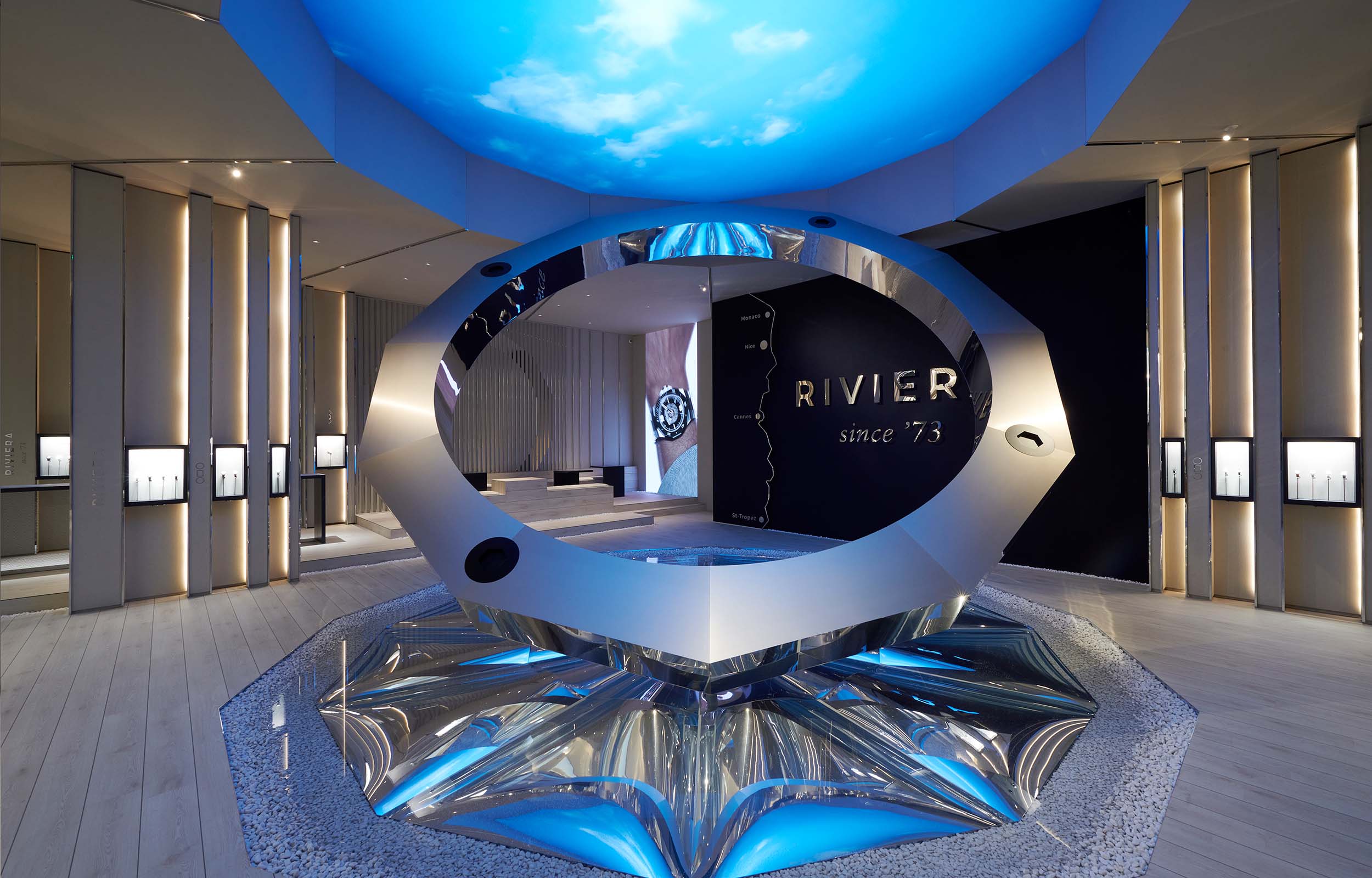 Exhibition Architecture. Watches & Wonders Geneva. Baume & Mercier - MACH Architektur.